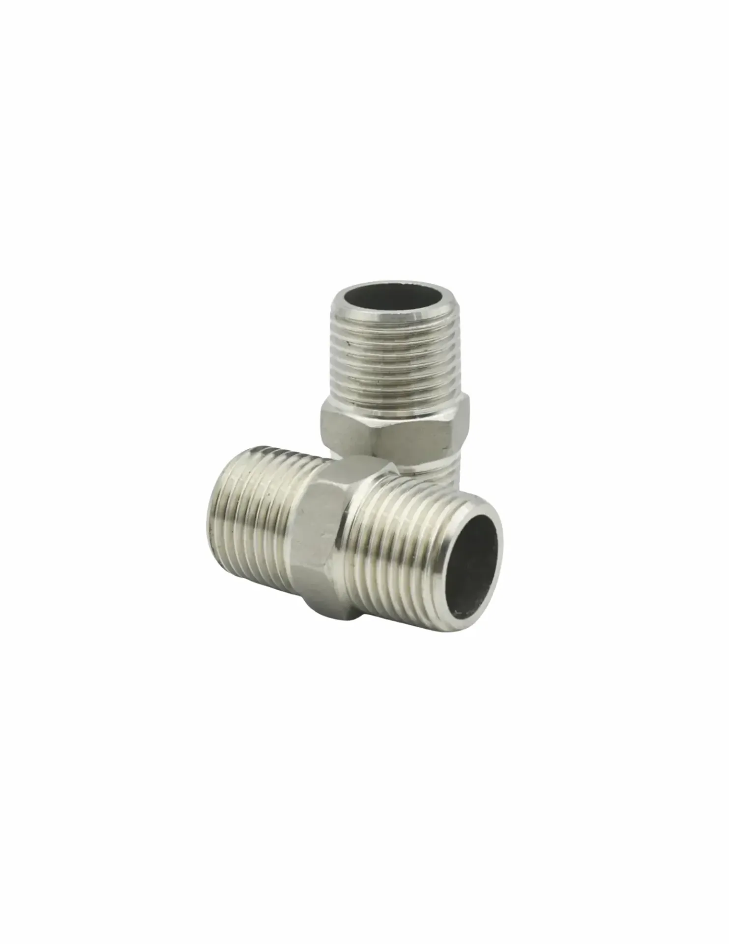 INOX 304 Niple Con Tuerca Hexagonal De 1/2"