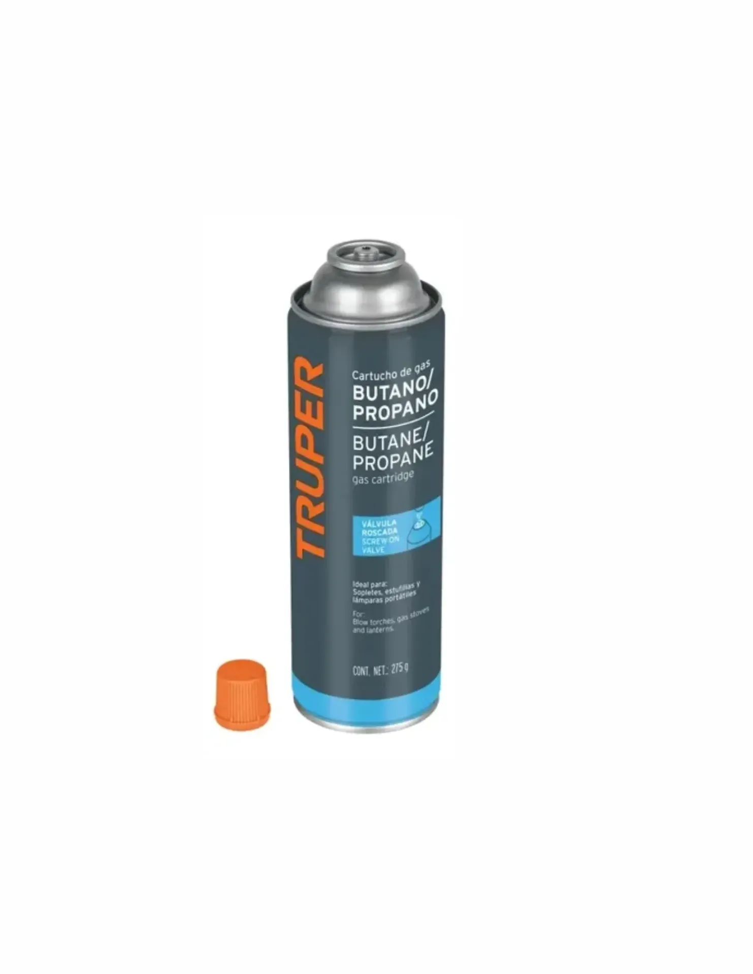 11915 Nuevo Lata De Gas Butano Gas-275 Con Válvula 275 G TRUPER