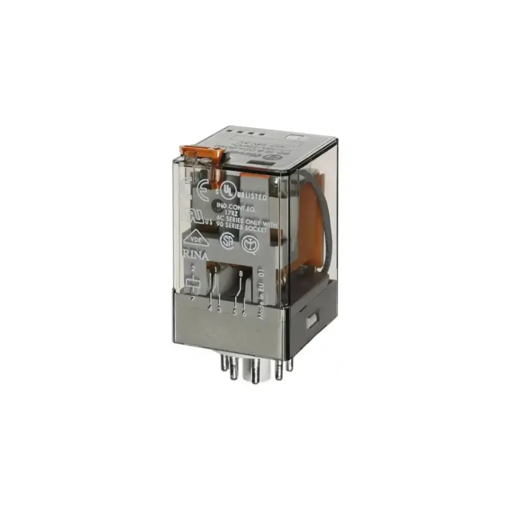 60.12.8.230.0040 Relevador 8 Pines Redondo 10a Bobina 230vac Finder
