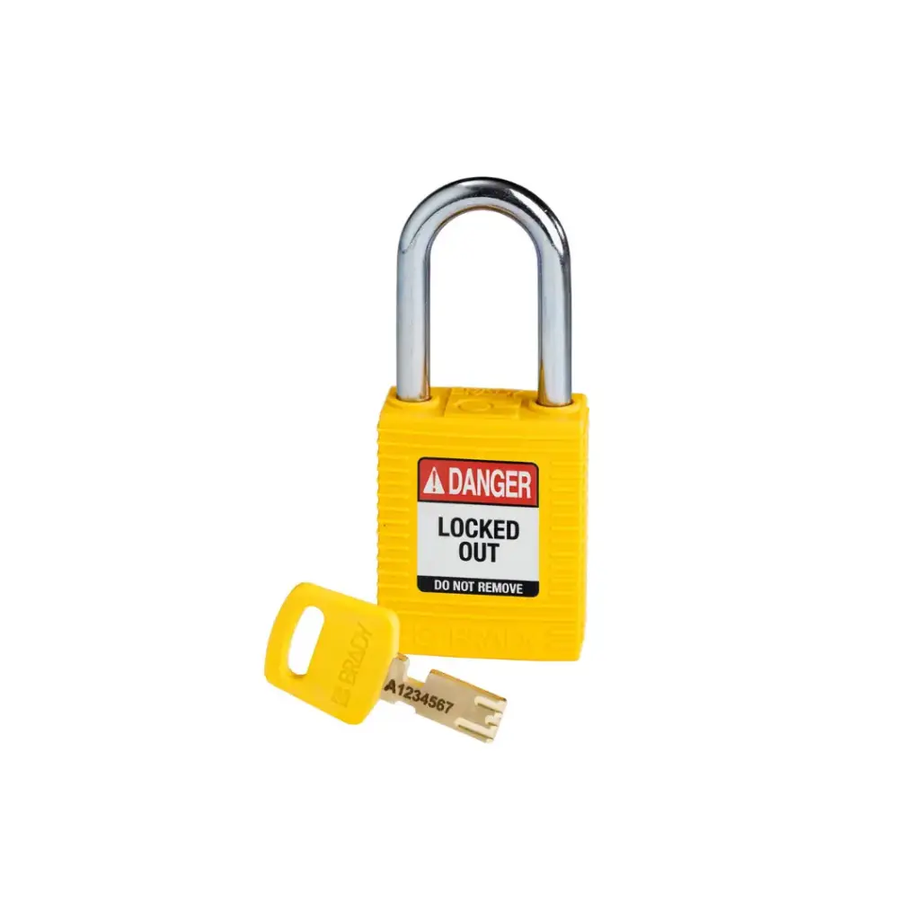  NYL-YLW-38ST-KD Candado De Nylon Con Bloqueo