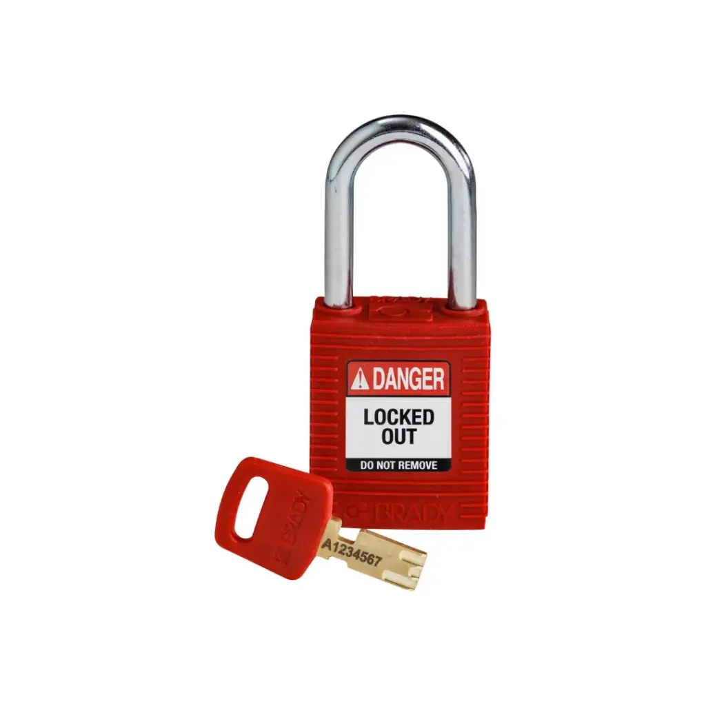NYL-RED-38ST-KD Candado De Nylon Con Bloqueo