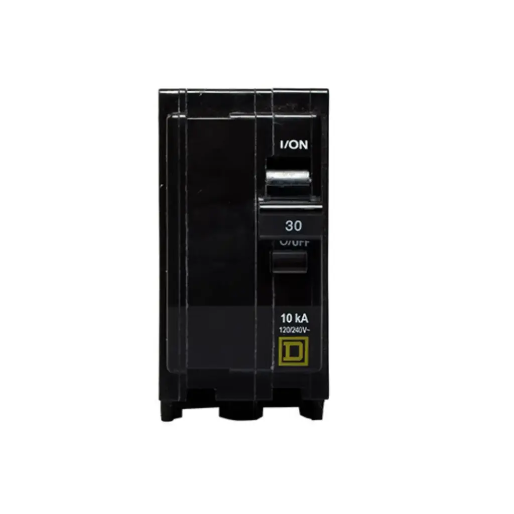 Interruptor termomagnético mini Square D de 2 polos, 30A, 10kA, 120/240V, enchufable