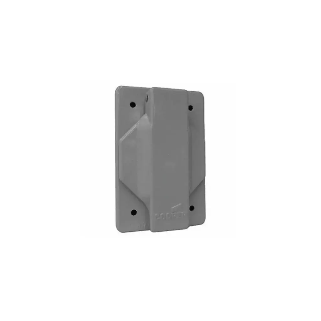AH102040 Placa para Receptáculo Sencillo De 40 Mm Aluminio Con Tapa Cubre Polvo Uso Industrial