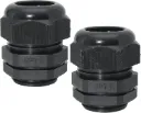 Conectores Glándulas de Cable de Nylon NPT1 Negro