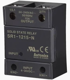 SR1-1225-NSSRRelevador de estado sólido monofásico. Tensión de control de 4- 30VCD