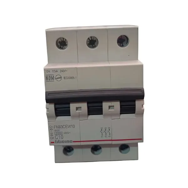 Interruptor Termomagnético 3 X 10a Bticino  FN83CEW10