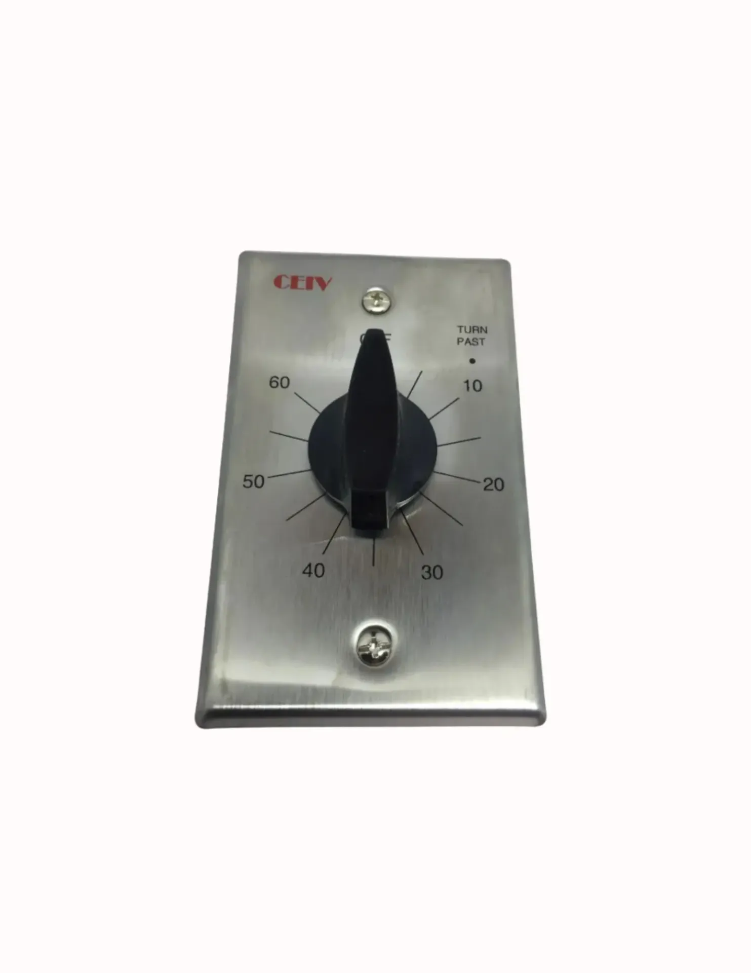 CEIV Temporizador Mecánico De 60 Minutos 20a 120v Acero Inoxidable