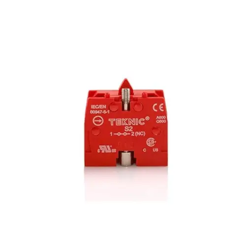 [P200] Contacto Normalmente Cerrado Teknic S2 Rojo 