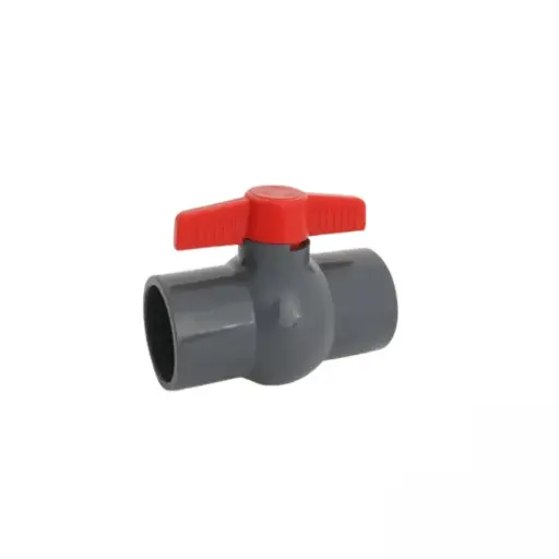 [P1796] Válvula Bola Esfera Pvc C-80, 1 Pulgada, Cementar