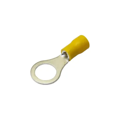 [P571] Terminal Tipo Ojo Aislada 1/4 Cal 12-10